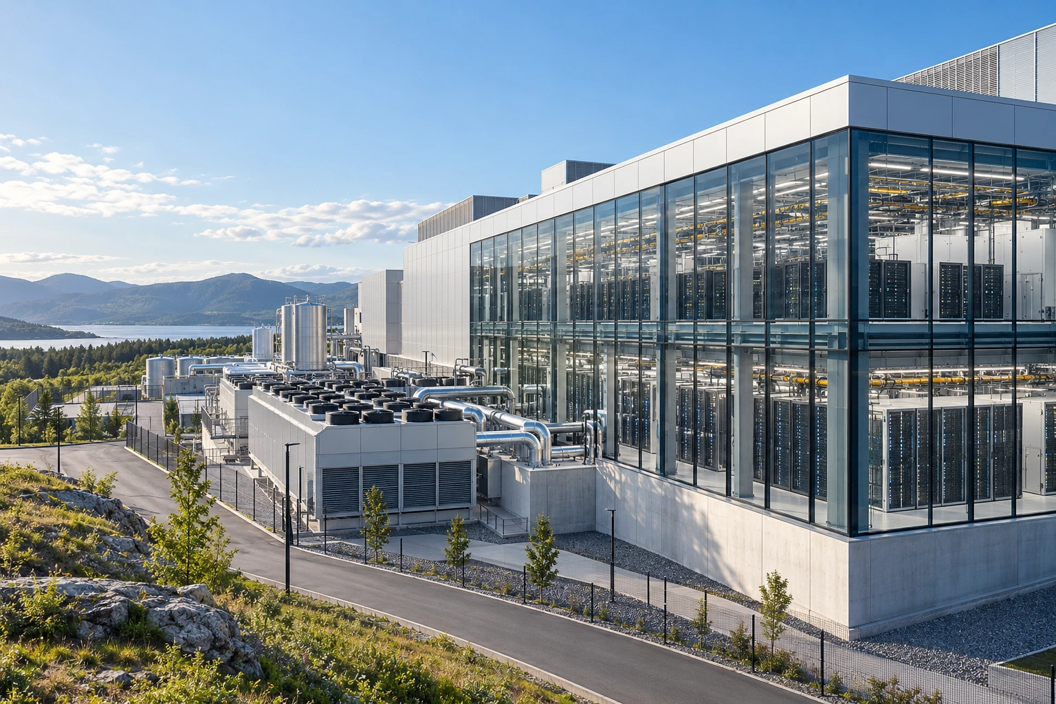 Modern data centre and power infrastructure