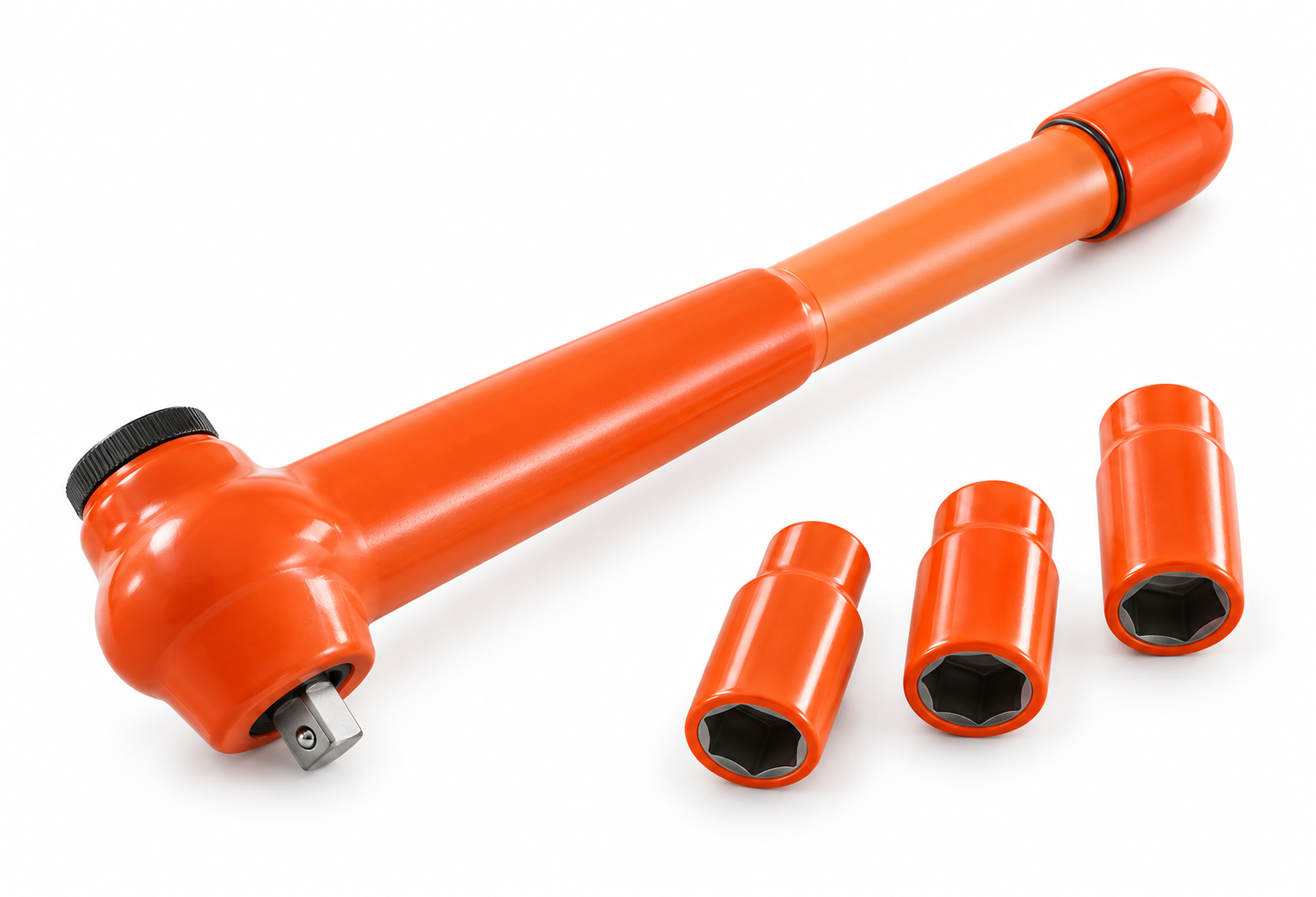 Torque wrench with sockets
